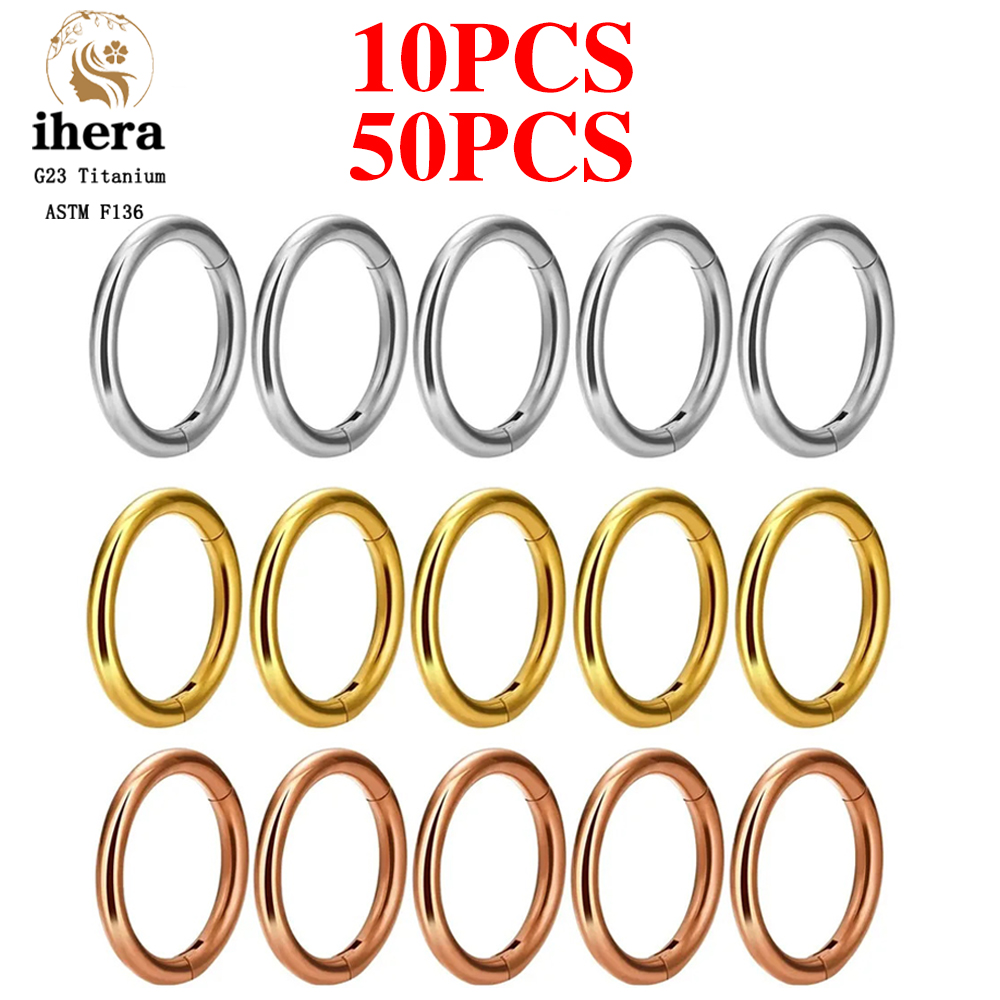 10/50PCS G23 Titanium Nose Rin - Helix Cartilage Ring ulasan dan harga