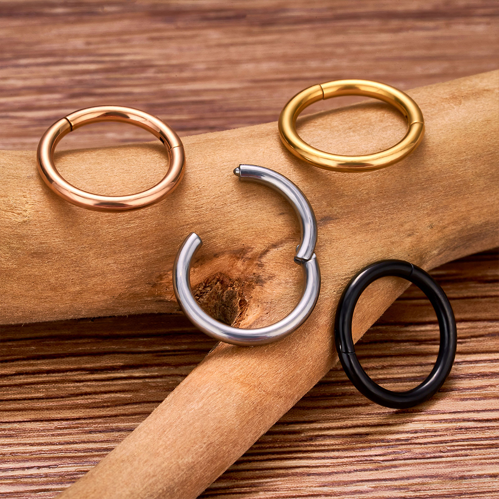 10/50PCS G23 Titanium Nose Rin - Helix Cartilage Ring ulasan dan harga
