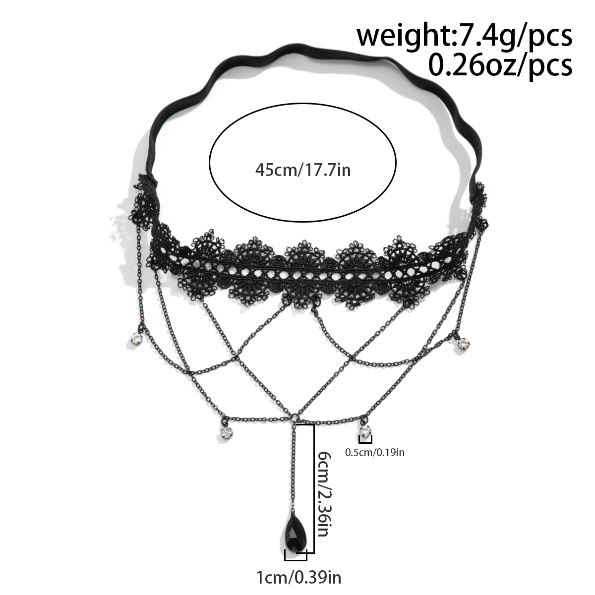 Ingemark Boho Elastic Band Bla - Body Jewelry Goth ulasan dan harga