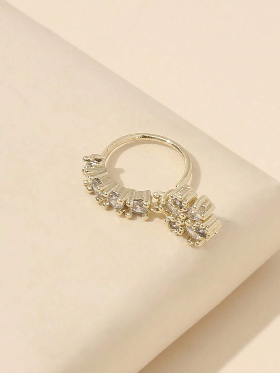 Delicate Flower Design Nose Ri - Body Jewelry Nose Ring ulasan dan harga