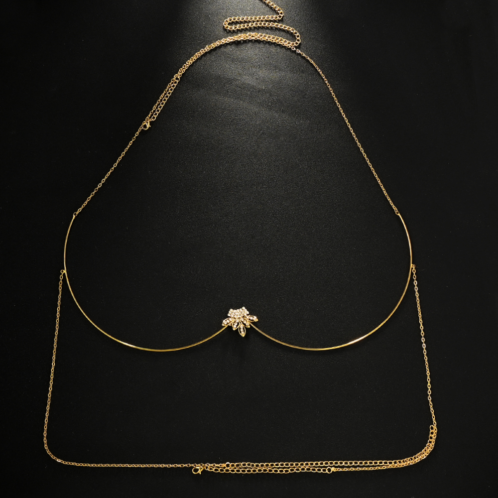 Stonefans Charm Leaves Bra Bra - Body Jewelry Dubai ulasan dan harga