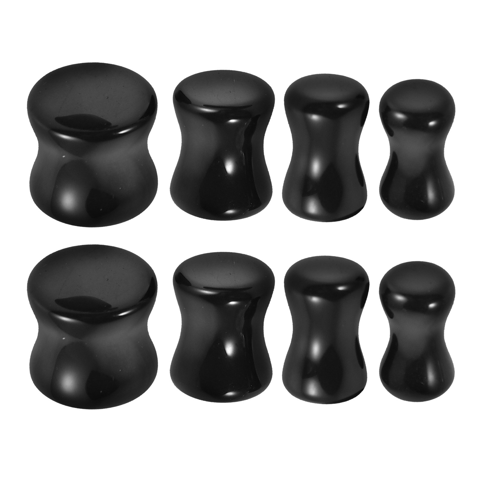 4Pairs Obsidian Ear Expansion  - Body Jewelry Gauge To Mm ulasan dan harga