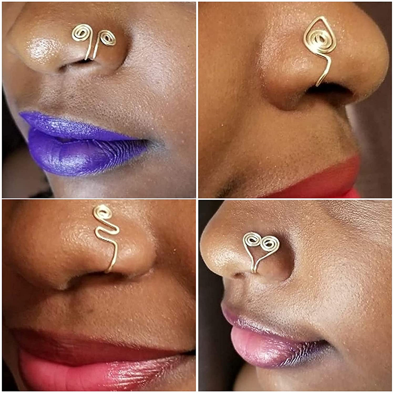 Fake Nose Ring Stainless Steel - Body Jewelry Nose Ring ulasan dan harga