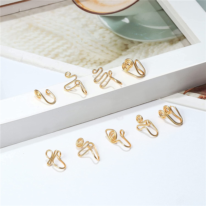 Fake Nose Ring Stainless Steel - Body Jewelry Nose Ring ulasan dan harga