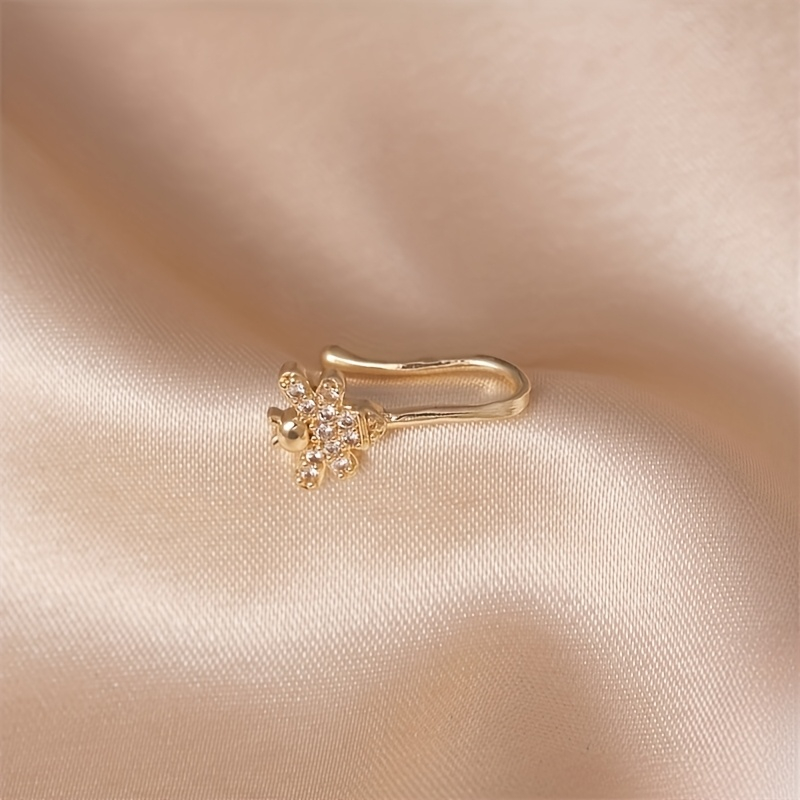 1-piece cute little bee zircon - Body Jewelry Nose Ring ulasan dan harga