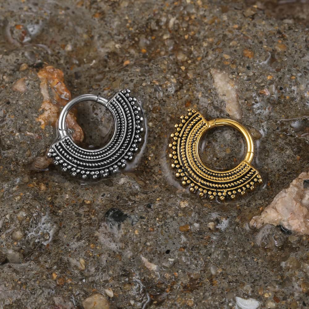 Twolobes 1PC Stainless Steel F - Conch Earring Hoop ulasan dan harga
