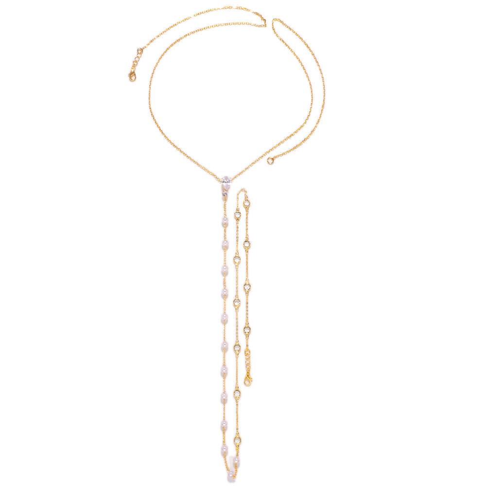 Fashion Bridal Back Chain Jewe - Body Jewelry Retainers ulasan dan harga