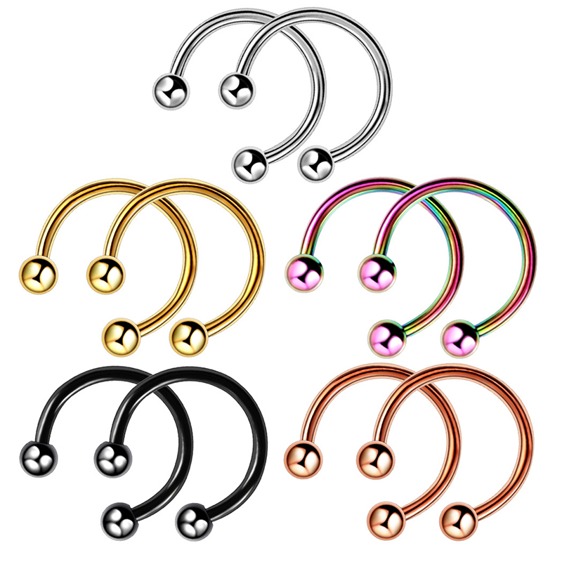 1PC Titanium Piercing Nariz Ci - Helix Cartilage Ring ulasan dan harga