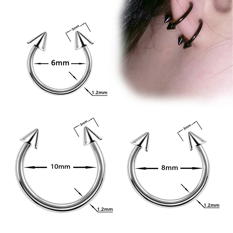 1PC Titanium Piercing Nariz Ci - Helix Cartilage Ring ulasan dan harga